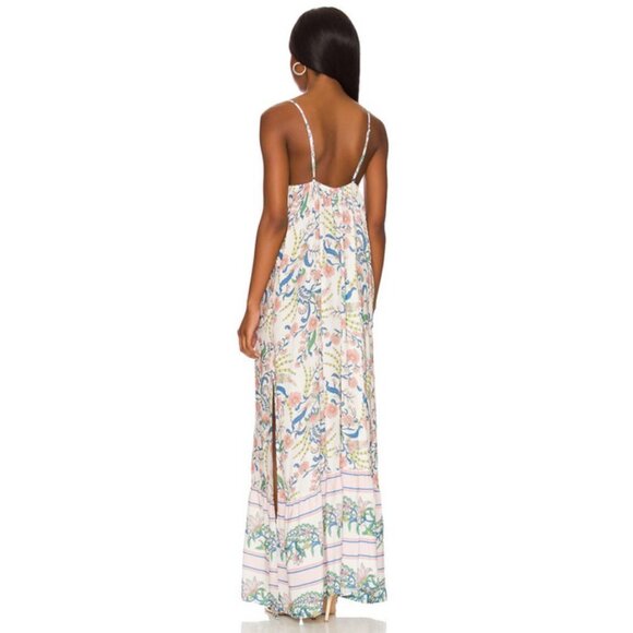💕MAAJI💕 Debbie Cover-Up Maxi Dress ~ Chinoiserie Print Medium NWT - Picture 4 of 16